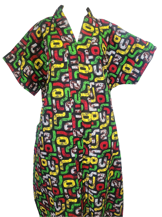 Print Kaftan Dress