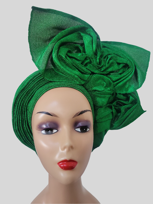 100% Original Aso-oke In Beautiful Auto Gele Style