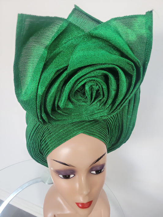 100% Original Aso-oke In Beautiful Auto-Gele Style